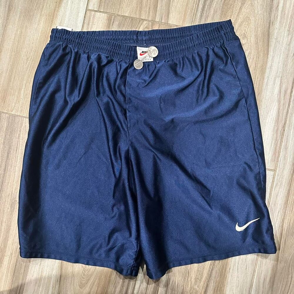 90s vintage y2k navy nike basketball shorts